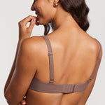 Women's Underwire Balconette Bra Brown Purple @model_info:ES2