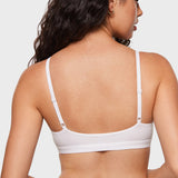 Women's Inbarely® Soft Deep V Triangle Bralette Brown Purple