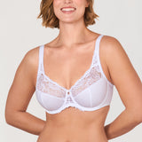 Women's Beauty Lace Bra - Unlined & Underwire White