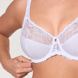 Women's Beauty Lace Bra - Unlined & Underwire White