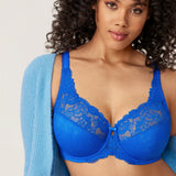 Women's Beauty Lace Bra - Unlined & Underwire Sky Blue