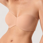 Women's Underwire Strapless Bra Barely Buff @model_info:ESA3