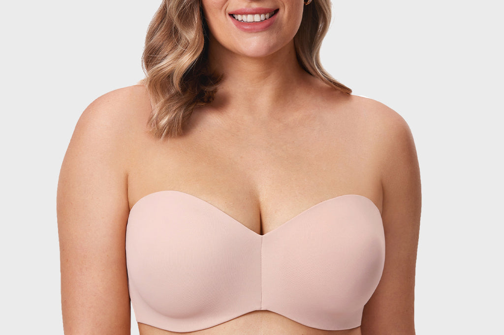 Women's Underwire Strapless Bra Gentle Rose