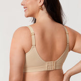 Women's Full Coverage Wireless Unlined Bra Light Oatmeal