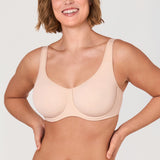 Women's Confishape® Supportive Full Coverage Bra - Underwire & Unlined Beige