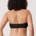 Women's Mesh Unlined Strapless Bra Brown Purple