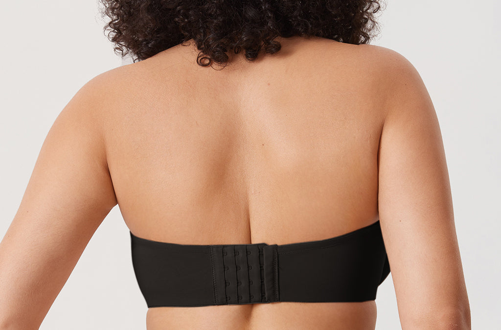 Women's Mesh Unlined Strapless Bra Brown Purple