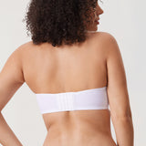 Women's Mesh Unlined Strapless Bra Brown Purple