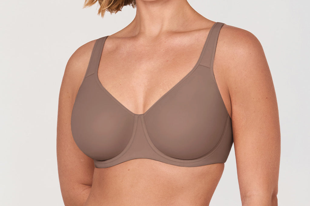 Women's Everyday Full Coverage Underwire Bra - Inbarely® Plus Brown Purple