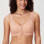 Women's Soft X-shaped Back Posture Bra Blush Beige
