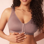 Women's Soft X-shaped Back Posture Bra Mochaccino