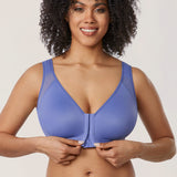 Women's Soft X-shaped Back Posture Bra Persian Blue