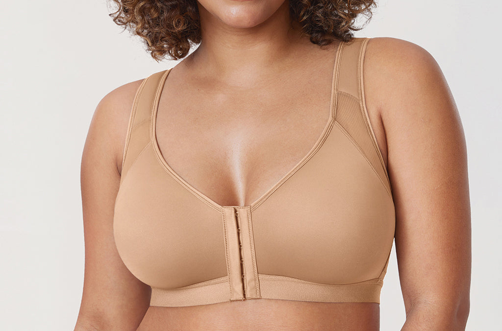 Women's X-shaped Back Posture Bra Soft Tan