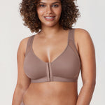 Women's X-shaped Back Posture Bra Brown Purple