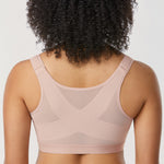 Women's X-shaped Back Posture Bra Rose Smoked