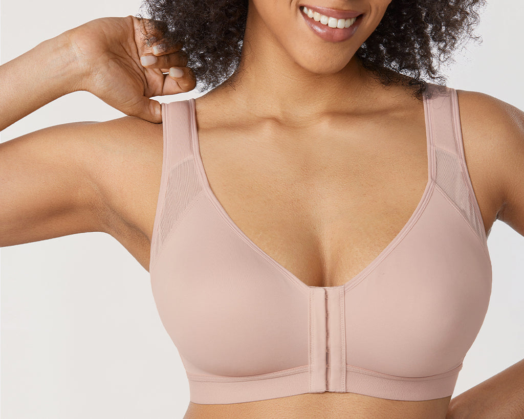 Women's X-shaped Back Posture Bra Rose Smoked